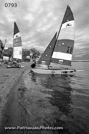 0793 hobie cat at shore of L&C Lake