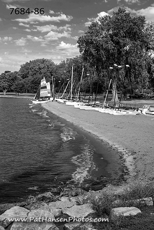 7684-86 L&C Lake shoreline & hobie cat