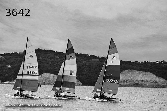 3642  three sailboats on L&C Lake