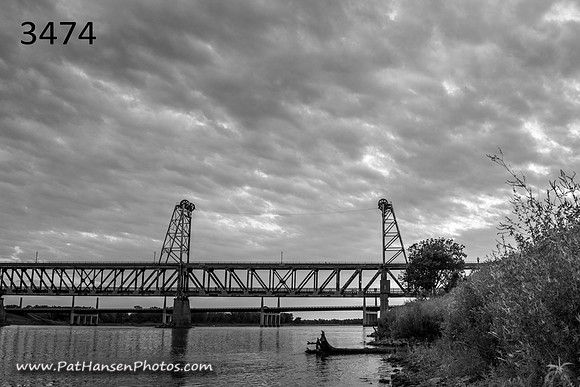 3474 Meridian Bridge & clouds #2